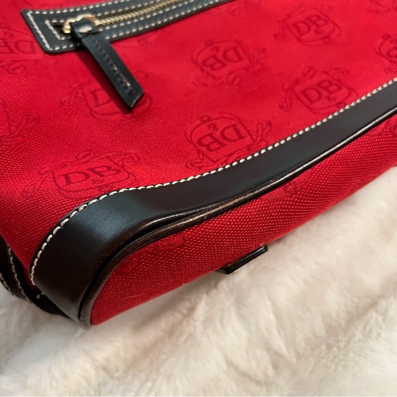 Red Dooney & Bourke Logo Black Trim Satchel - Picture 9 of 10